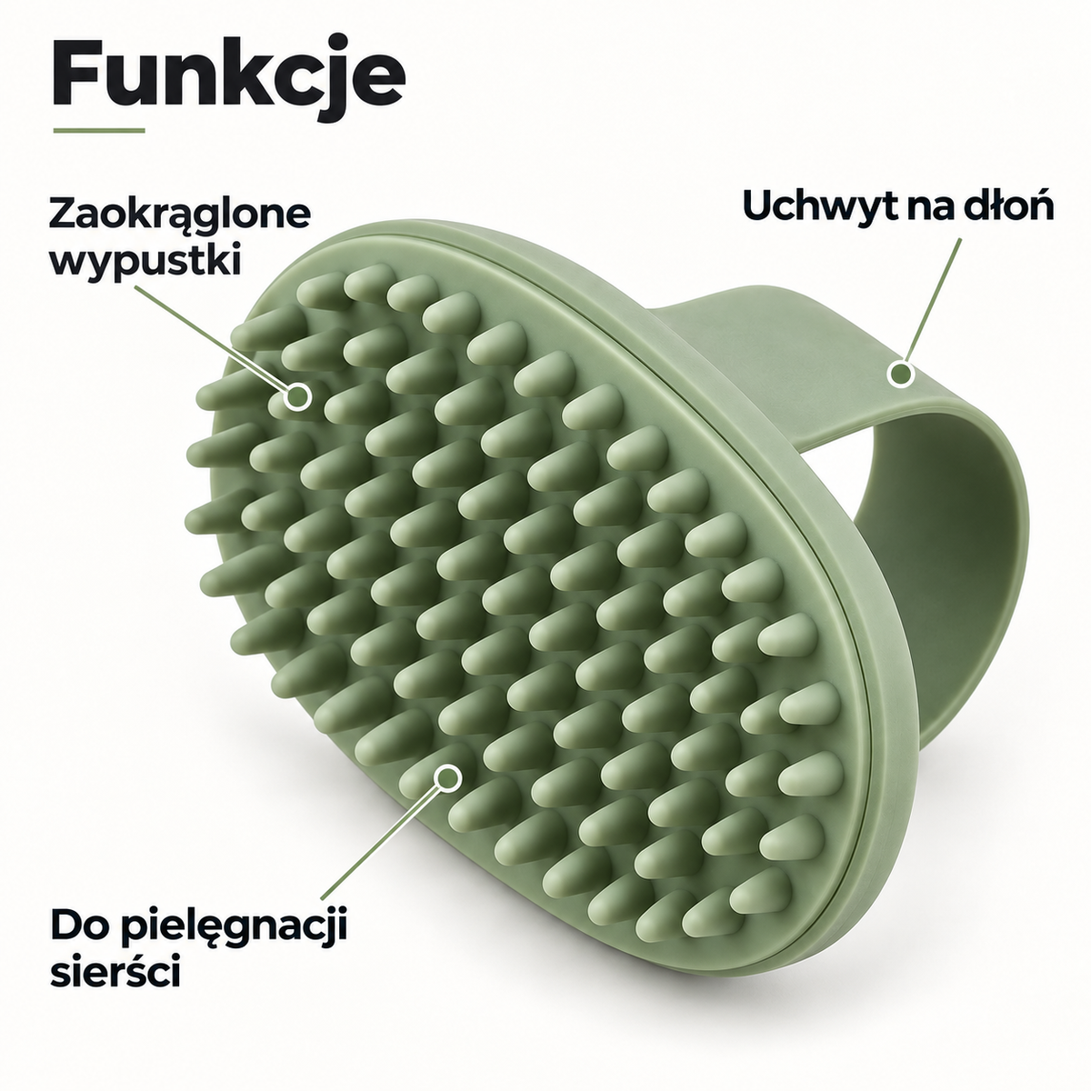 Gumowa szczotka do pielęgnacji