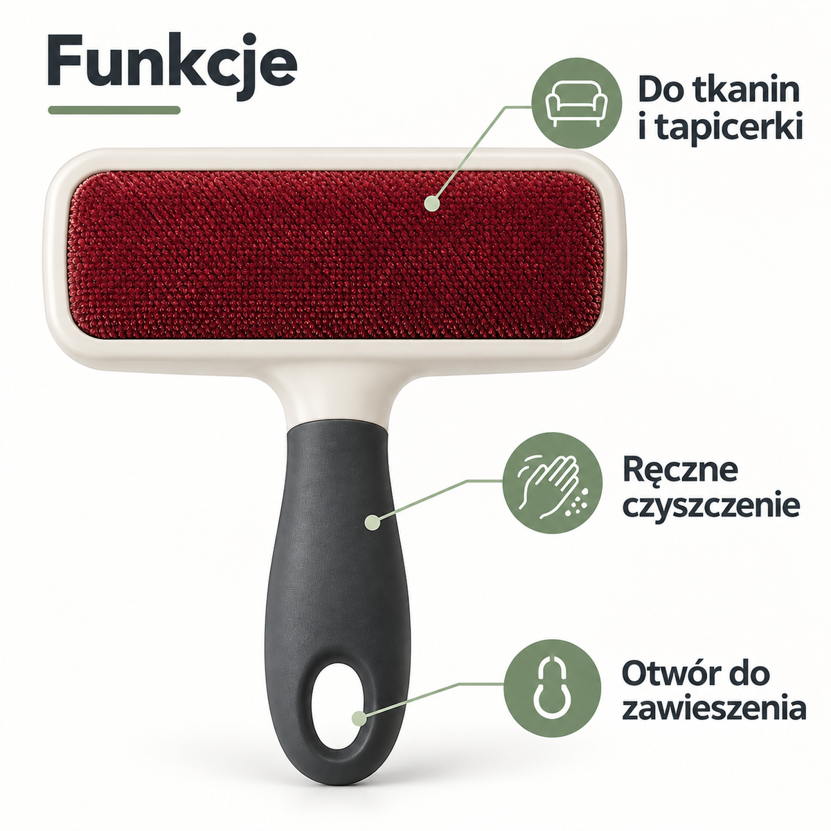 Ręczna szczotka do sierści